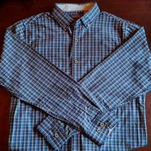 Van Heusen plaid long sleeve slim fit shirt